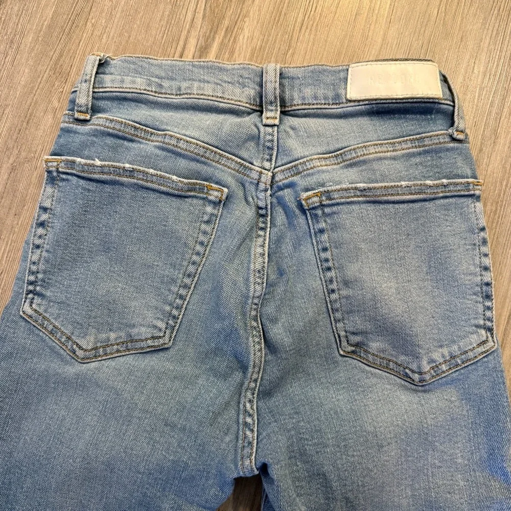 Re/Done Womens 26 90's High Rise Ankle‎ Crop Jeans